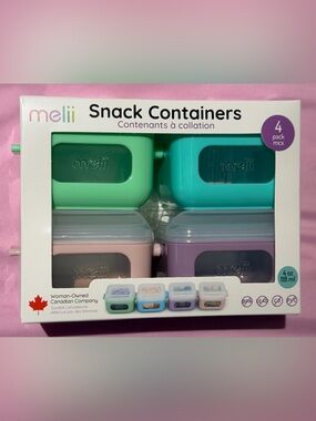 ✨New✨Melli: Snack Containers (118mL) - Pack of 4